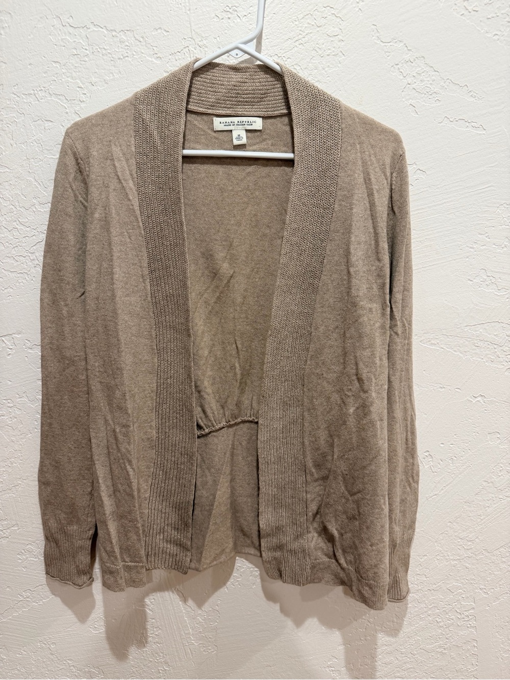 Banana Republic Lightweight Open-Front Cardigan - Taupe
